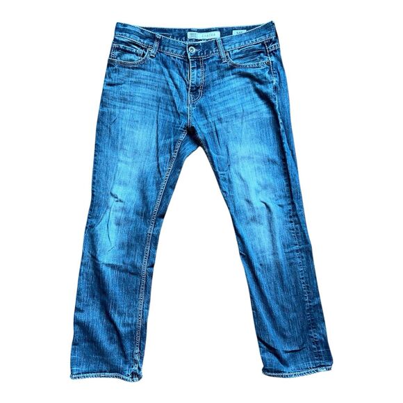 BKE Denim Carter Boot Leg Bootcut‎ Medium Wash Denim Jeans Size 34R - Picture 1 of 8